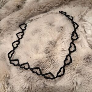 Black Heart Choker Necklace
